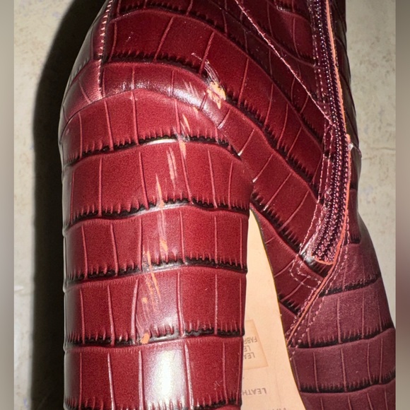 Antonio Melani Leather Boots Crocodile print size 10M - Picture 16 of 16